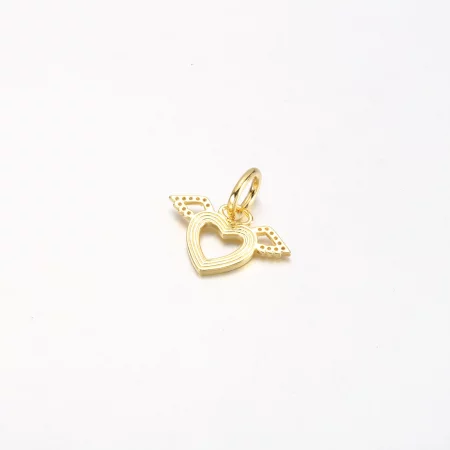 Pandora Heart & Angel Wings Dangle Charm - 752362C01