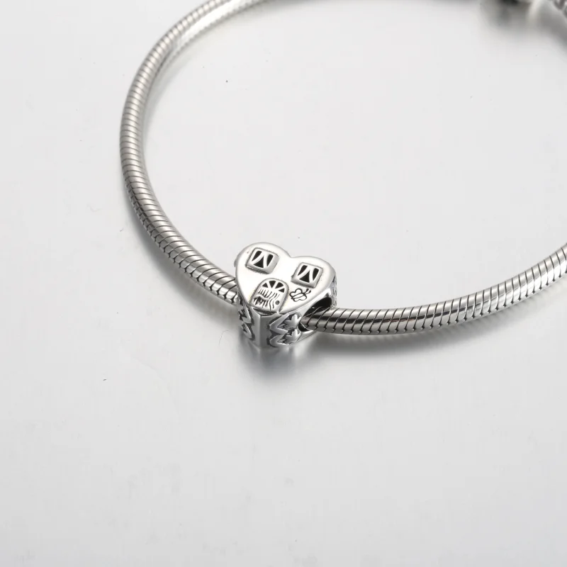 (image for) Pandora Heart House Happy Place Charm - 792249C00 - View 5