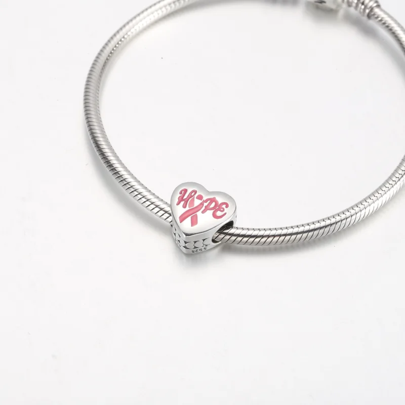 (image for) Pandora Hope Pink Ribbon Charm - ENG792015_28 - View 5
