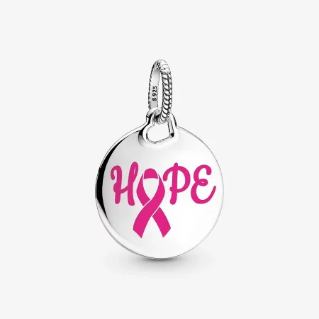 Pandora Hope Pink Ribbon Pendant - ENG398610C00_9 Pandora Hope Pink Ribbon Pendant - ENG398610C00_9