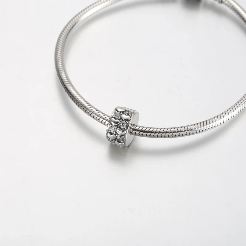 (image for) Pandora Infinite Hearts Sparkling Clip Charm - 792235C01 - View 4
