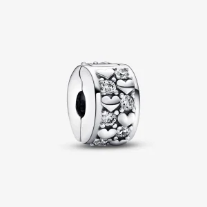 (image for) Pandora Infinite Hearts Sparkling Clip Charm - 792235C01