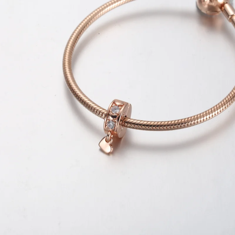 (image for) Pandora Infinite Hearts Sparkling Dangling Clip Charm - 782253C01 - View 4