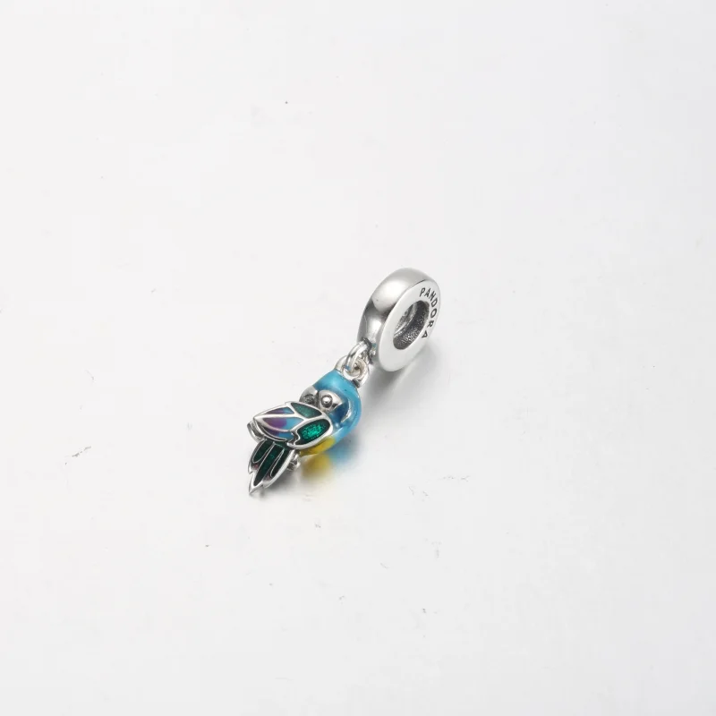 (image for) Pandora Jungle Paradise Parrot Dangle Charm - 791679C01 - View 3