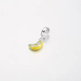 Pandora Lemon Slice Sparkling Fruit Dangle Charm - 791696C01 Pandora Lemon Slice Sparkling Fruit Dangle Charm - 791696C01