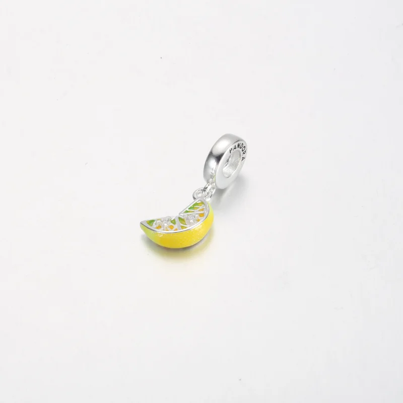 (image for) Pandora Lemon Slice Sparkling Fruit Dangle Charm - 791696C01 - View 2
