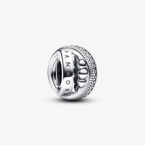 (image for) Pandora Logo, Pavé & Beads Charm - 792317C01