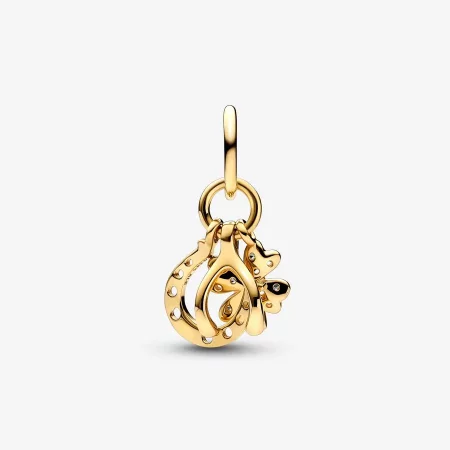 Pandora Lucky Clover, Wishbone & Horseshoe Dangle Charm - 752337c01