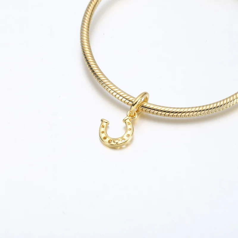 (image for) Pandora Lucky Horseshoe Dangle Charm - 752328C00 - View 4