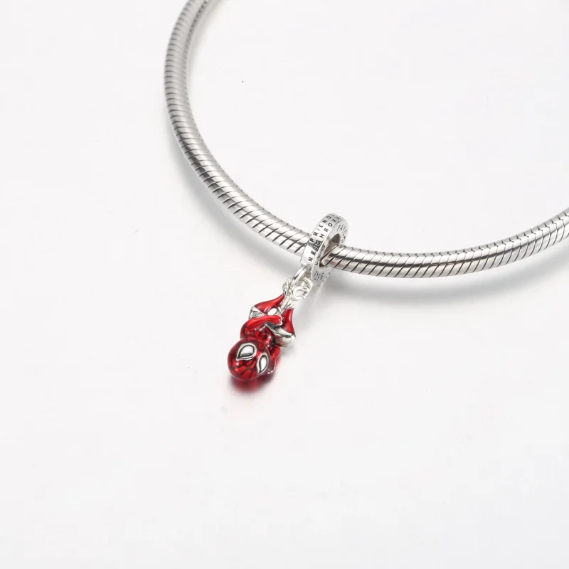 (image for) Pandora Marvel Hanging Spider-Man Dangle Charm - 792323C01 - View 4