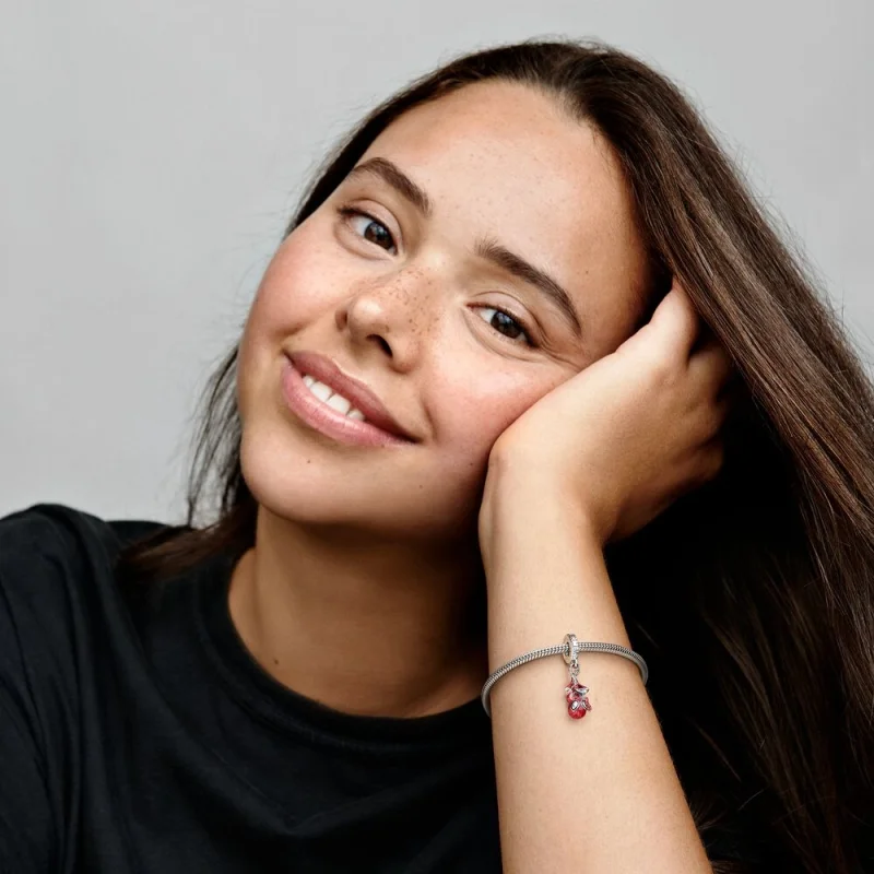 (image for) Pandora Marvel Hanging Spider-Man Dangle Charm - 792323C01 - View 5