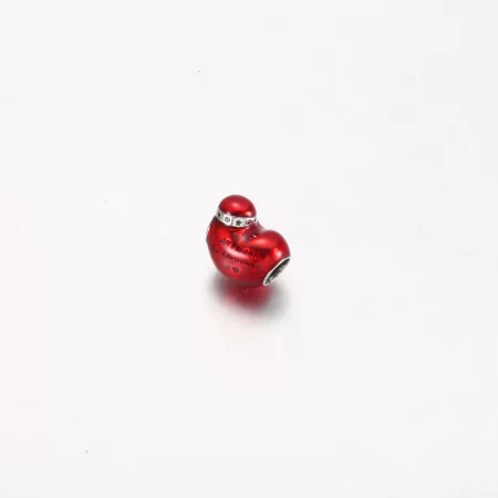 Pandora Metallic Red Christmas Heart Charm - 792336C01