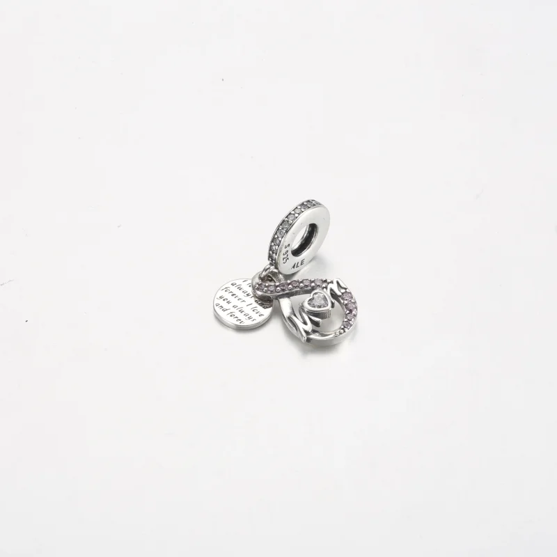 (image for) Pandora Mom Infinity Pavé Double Dangle Charm - 791468C01 - View 2