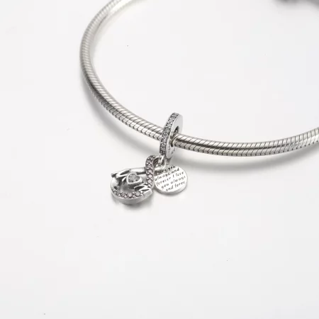 Pandora Mom Infinity Pavé Double Dangle Charm - 791468C01