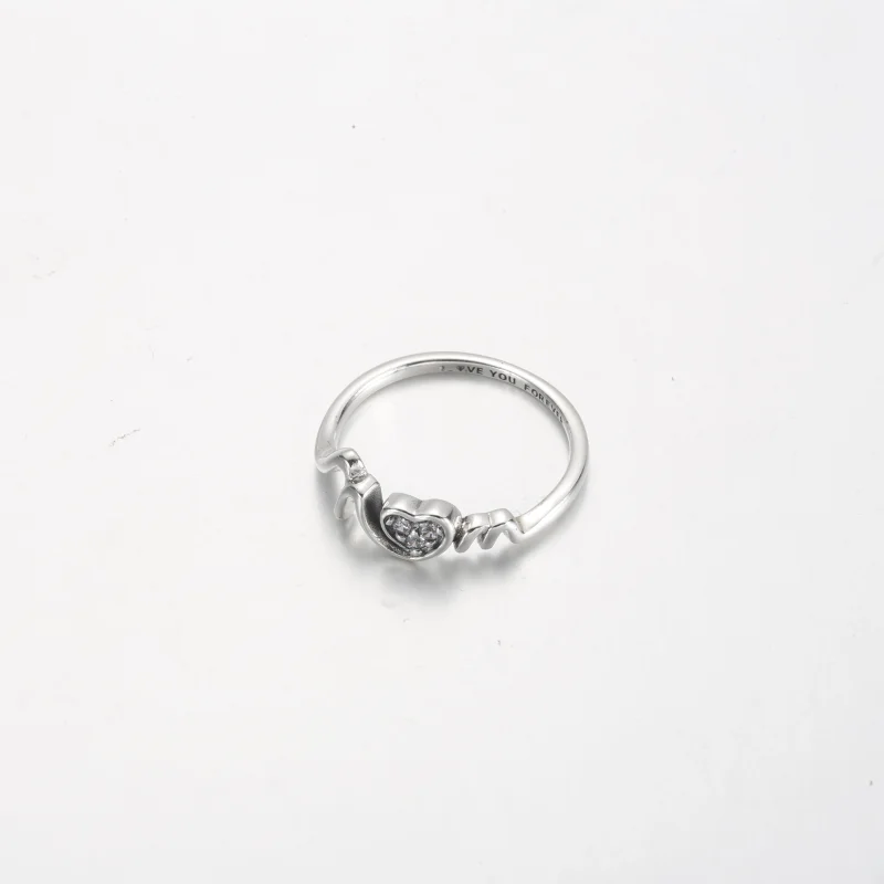 (image for) Pandora Mom Pavé Heart Ring - 191149C01 - View 3