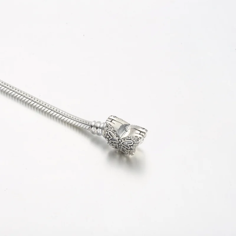 (image for) Pandora Moments Butterfly Clasp Snake Chain Bracelet - 590782C01 - View 5