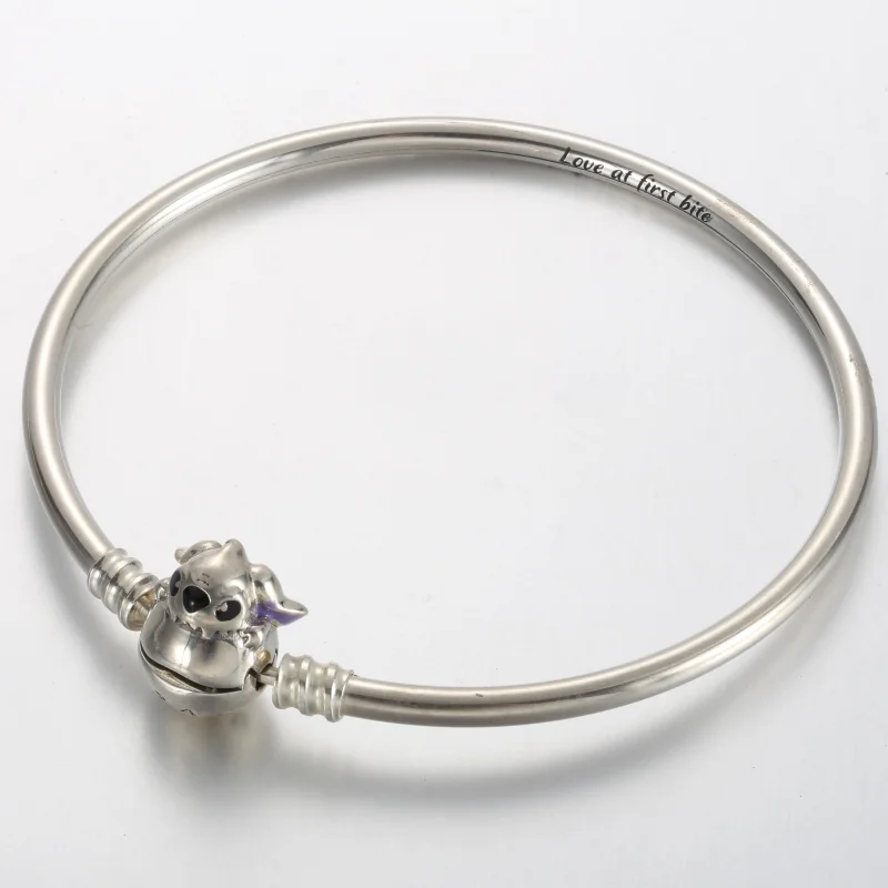 (image for) Pandora Moments Disney Stitch Biting Clasp Bangle - 591683C01 - View 2