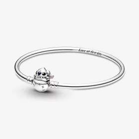 Pandora Moments Disney Stitch Biting Clasp Bangle - 591683C01 Pandora Moments Disney Stitch Biting Clasp Bangle - 591683C01