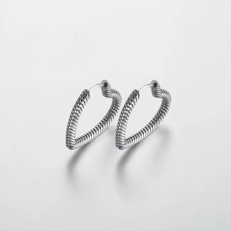 Pandora Moments Heart Charm Hoop Earrings - 292236C00