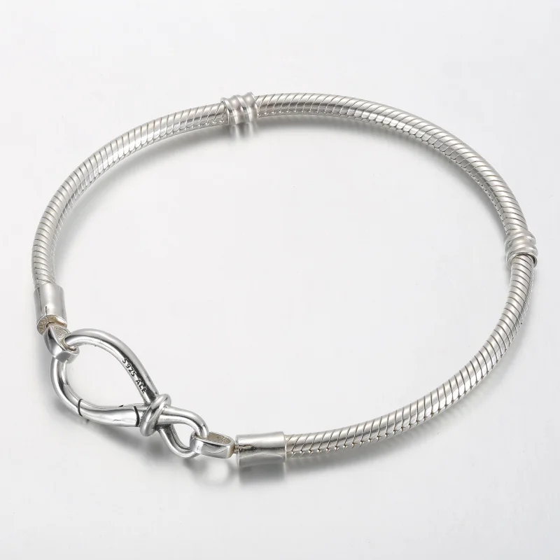 (image for) Pandora Moments Infinity Knot Snake Chain Bracelet - 590792C00 - View 2