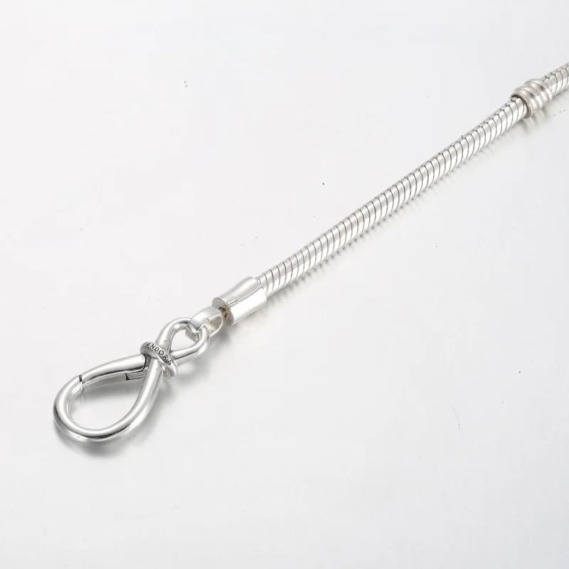 (image for) Pandora Moments Infinity Knot Snake Chain Bracelet - 590792C00 - View 5