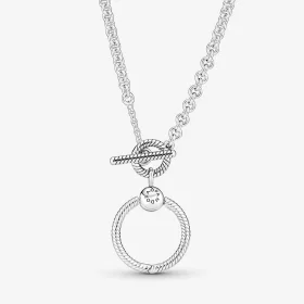 Pandora Moments O Pendant T-bar Necklace - 391157C00 Pandora Moments O Pendant T-bar Necklace - 391157C00