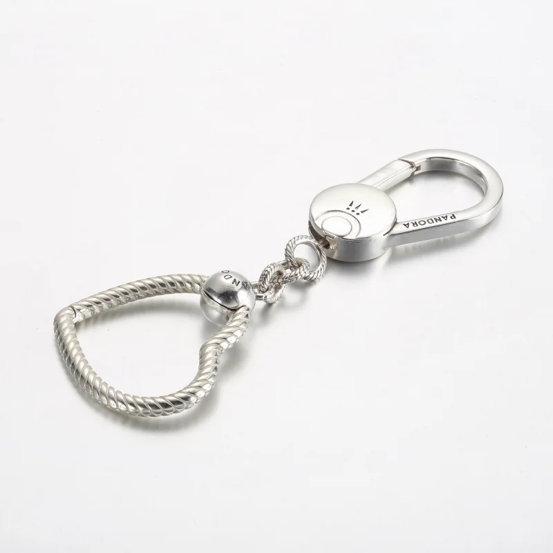 (image for) Pandora Moments Small Heart Bag Charm Holder - 392238C00 - View 2