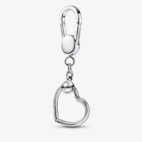 Pandora Moments Small Heart Bag Charm Holder - 392238C00 Pandora Moments Small Heart Bag Charm Holder - 392238C00