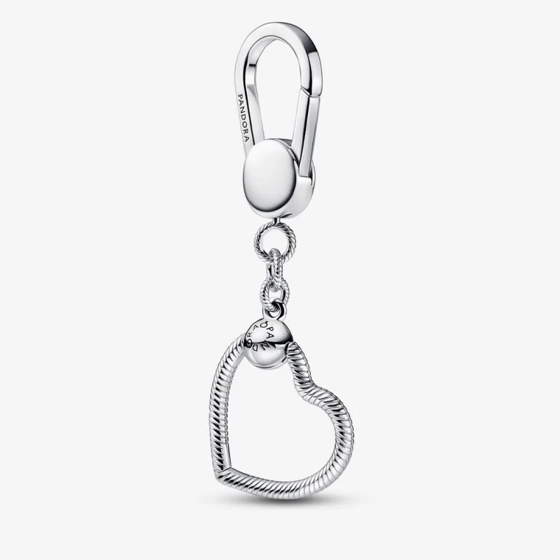 (image for) Pandora Moments Small Heart Bag Charm Holder - 392238C00 - Product Image