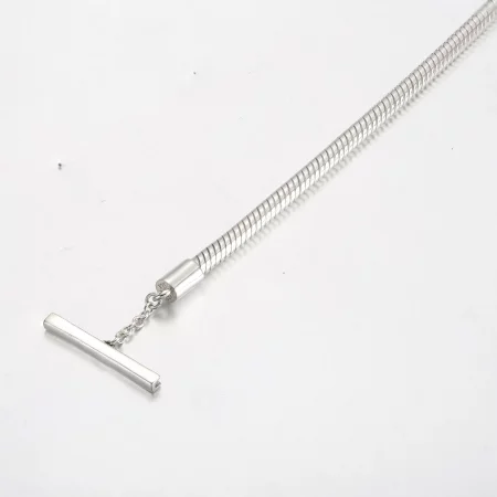 Pandora Moments Two-tone Logo T-Bar Snake Chain Bracelet - 582309C00