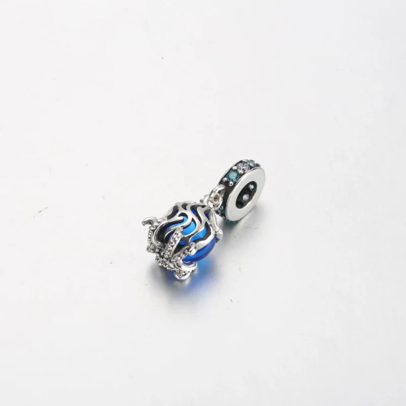 (image for) Pandora Murano Glass Cute Octopus Dangle Charm - 791694C01 - View 3