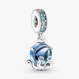 Pandora Murano Glass Cute Octopus Dangle Charm - 791694C01 Pandora Murano Glass Cute Octopus Dangle Charm - 791694C01
