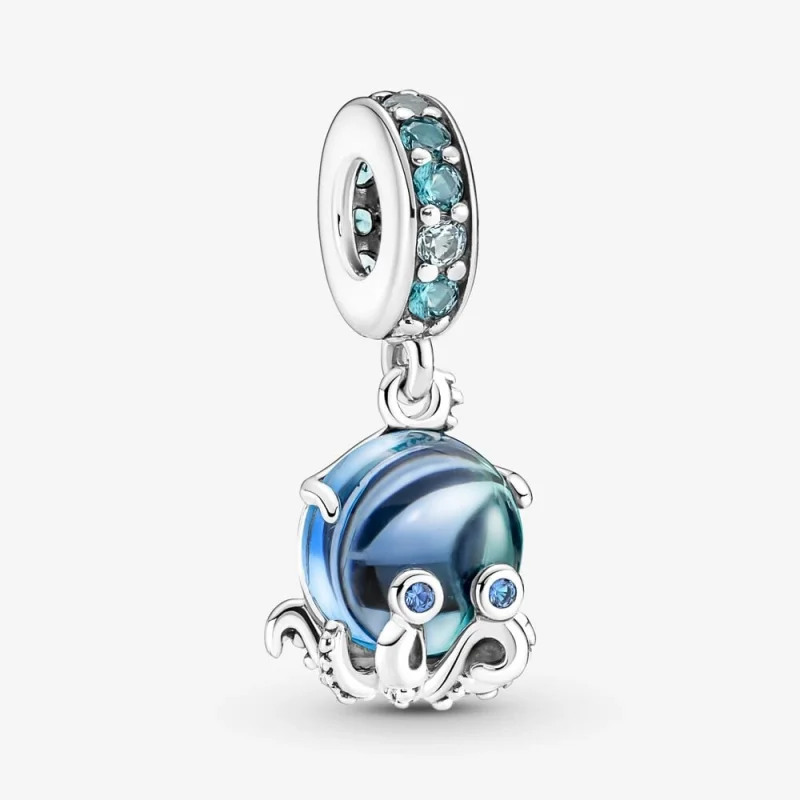 (image for) Pandora Murano Glass Cute Octopus Dangle Charm - 791694C01 - Product Image