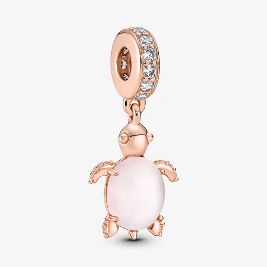 Pandora Murano Glass Pink Sea Turtle Dangle Charm - 788939C01