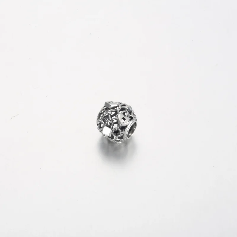 (image for) Pandora Openwork Chain Link Padlock Charm - 790071C00 - View 2