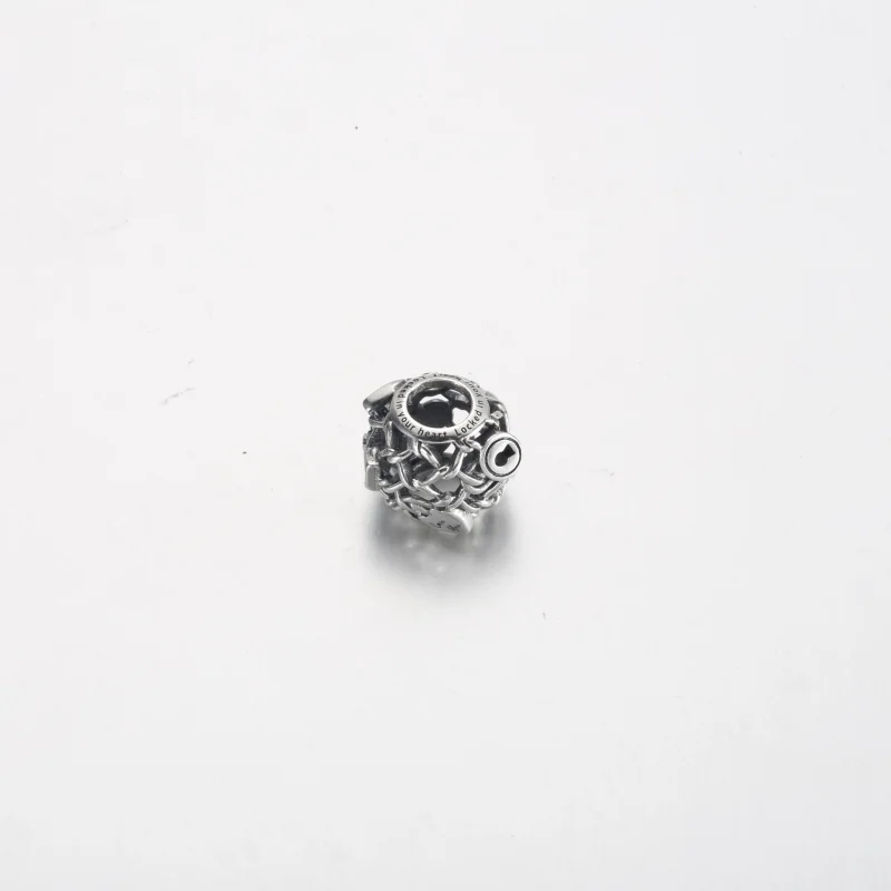 (image for) Pandora Openwork Chain Link Padlock Charm - 790071C00 - View 4