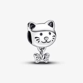 Pandora Pet Cat & Bow Charm - 792255C01