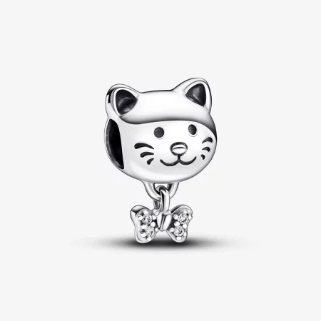 Pandora Pet Cat & Bow Charm - 792255C01