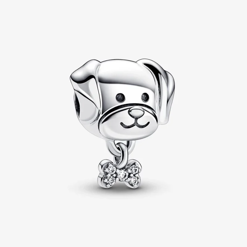 (image for) Pandora Pet Dog & Bone Charm - 792254C01 - Product Image