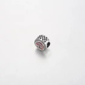 Pandora Pink Zebra print sterling silver charm - 792016CZ_E026 Pandora Pink Zebra print sterling silver charm - 792016CZ_E026
