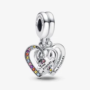(image for) Pandora Puzzle Piece Hearts Splittable Friendship Dangle Charm - 792239C01