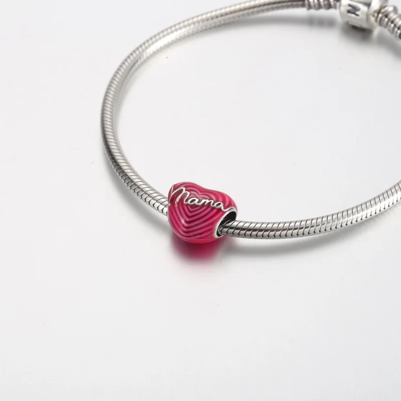 (image for) Pandora Radiating Love Mama Heart Charm - 791505C01 - View 5