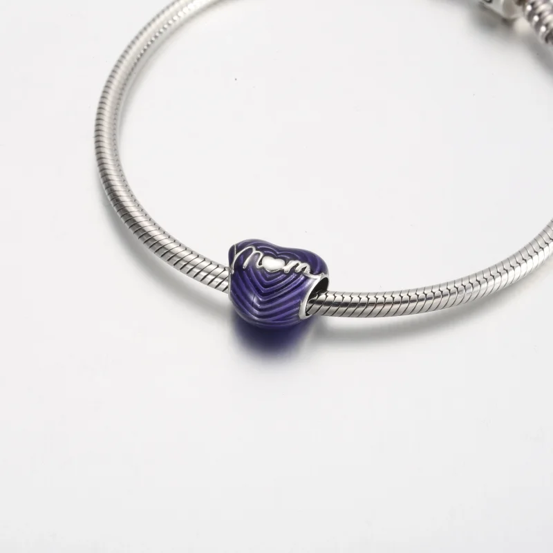 (image for) Pandora Radiating Love Mom Heart Charm - 791160C01 - View 4