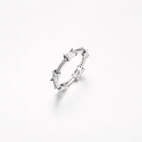 Pandora Rectangular Bars Sparkling Pavé Ring - 192397C01 Pandora Rectangular Bars Sparkling Pavé Ring - 192397C01