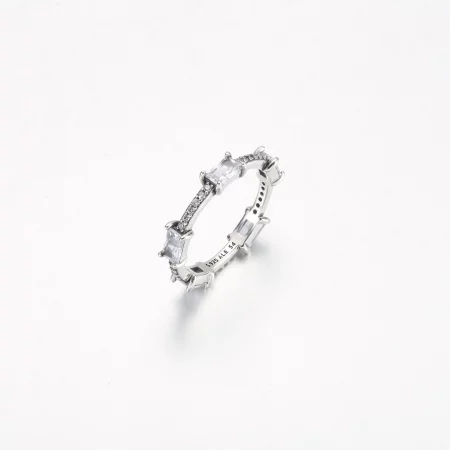 Pandora Rectangular Bars Sparkling Pavé Ring - 192397C01