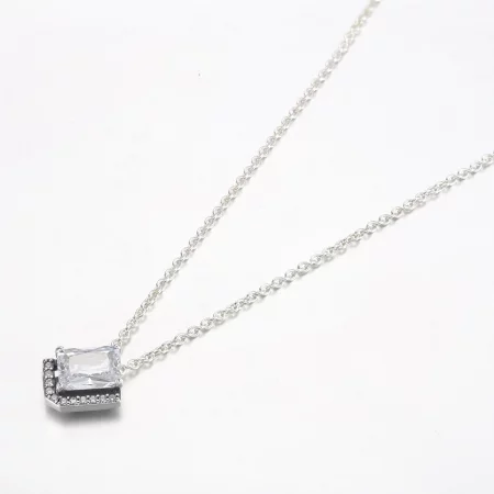 Pandora Rectangular Sparkling Halo Collier Necklace - 392388C01