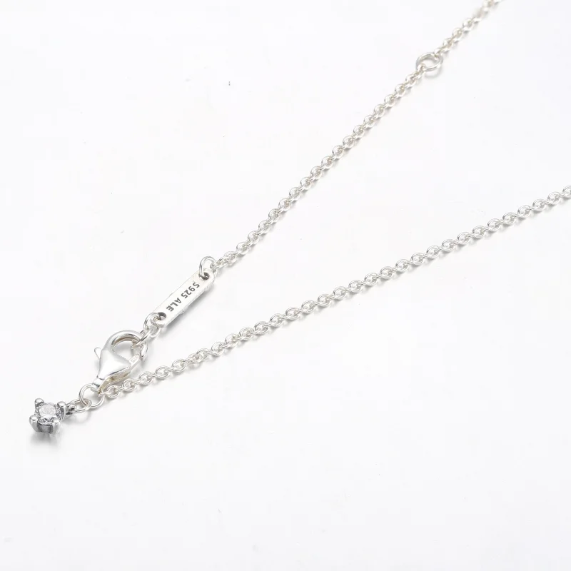 (image for) Pandora Rectangular Sparkling Halo Collier Necklace - 392388C01 - View 4