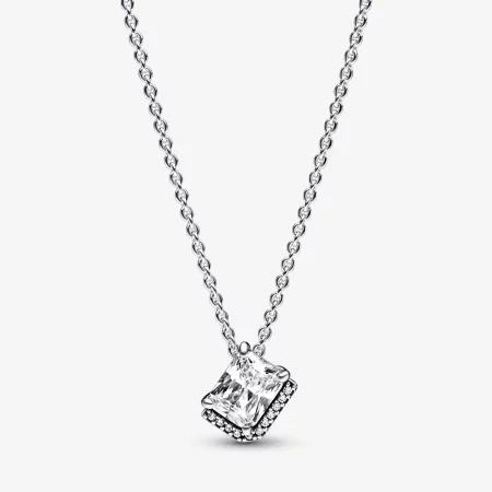 Pandora Rectangular Sparkling Halo Collier Necklace - 392388C01