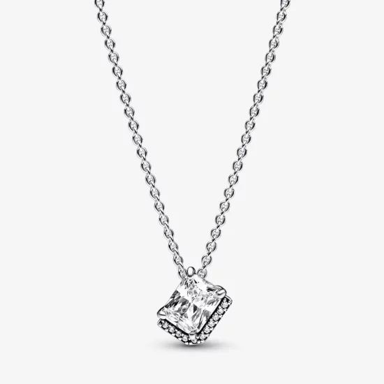 Pandora Rectangular Sparkling Halo Collier Necklace - 392388C01