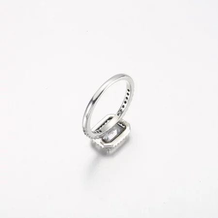 Pandora Rectangular Sparkling Halo Ring - 192391C01